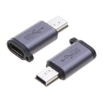 Usb-C till Micro USB Adapter Typ-C hona till mikro USB hane-omvandlarkontakt