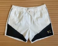 Nike Sportswear Air Swoosh Woven Shorts - Mens XXL Retro Unlined White RRP £54