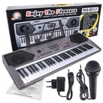 MQ 001 UF Keyboard kosketinsoitin mikrofonilla lapsille USB MP3 radio