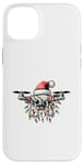 Coque pour iPhone 14 Plus Drone Pilot Quadcopter RC Chapeau de Noël