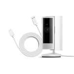 Ring Indoor Camera (2nd Gen) + 3m USB-A to Micro USB Power Cable | Plug-In Pet Security Camera with 1080p HD, Two-Way Talk, DIY | Alternative to CCTV | 30-day free trial of Ring Home