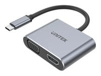 Unitek Uhub Q4 Lite - Dockningsstation - För Laptop - Usb-C / Thunderbolt 3 - Hdmi, Vga