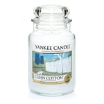 Yankee Candle Large Jar Candle, Clean Cotton