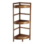 Meuble Etagère d'angle 3 niveaux en Bois d'Acacia H 85 cm