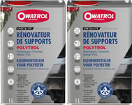 2 POLYTROL 1L RENOVATEUR GEL COAT PLASTIQUE INOX MARBRE