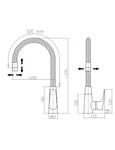 Parasol Jardin D?Port? "Soleil" - Carr? - 2.5 X 2.5 M - Noir + Dalles ? Lester Incluses