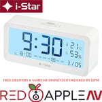 i-Star Portable Mini Alarm Clock With Room Temperature, Clear LCD Display