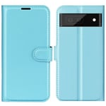 Google Pixel 6A      Pu Wallet Case    [Lightblue]