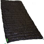 LOWLAND OUTDOOR® Down filled rectangular sleeping bag - Ultra compact blanket - 210x80 cm - 445 gram +8°C