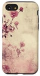 Coque pour iPhone SE (2020) / 7 / 8 Rose grunge douce subtile florale vintage