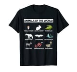 Animals Of The World Gifts For Animal Wild Lovers Gifts T-Shirt