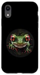 iPhone XR Red Eyed Tree Frog Leaping Frog Rainforest Amphibian Case