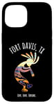 Coque pour iPhone 15 Fort Davis Texas USA Motif Kokopelli dansant