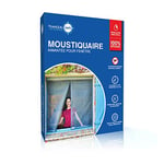 TRANQUILISAFE Moustiquaire Fenêtre Magnétique - Moustiquaire Fenêtre Aimantée - Protection Anti Moustique & Filet Anti Insecte – Kit Moustiquaire Fenêtre (L 120/136 cm - H 125/133 cm)