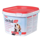 Beaphar - LACTOL - Lait maternisé pour chiot en poudre - Enrichi en DHA - Source de protéines de haute qualité - Pour chiot non sevré, femelle gestante ou allaitante et chien âgé ou malade - 1 kg