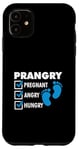 Coque pour iPhone 11 Prangry Enceinte En colère Faim Future Maman Grossesse