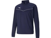 Puma Teamrise 1 4 Zip Top Peacoat-Pu Men's Sweatshirt Navy Blue 657394 06 M