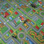 Moquette de jeu enfant - DECOWEB - Circuit de voiture - Ville - Confortable et résistante