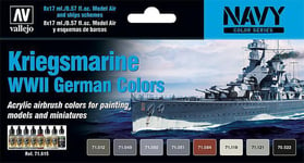 Vallejo 71.615 - Color Set, Kriegsmarine WWII - New