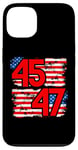 Coque pour iPhone 13 45 47 Trump 2024, Trump President 45 47, 45 47 Chemise pour homme