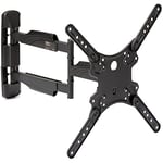 StarTech.com Full Motion TV Wall Mount - 32-55 inch (77lb/35kg) VESA Displays - Low Profile Universal Flat Screen TV Wall Mount - Heavy Duty Adjustable Tilt/Swivel Articulating Arm Bracket (FPWARTB1M)