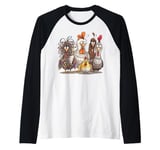 Chicken Art Crazy Chicken Gifts For Men Women Kid Boy Family Raglan Baseball Tee