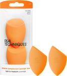 Real Techniques Miracle Complexion Makeup Sponge Full Cover Foundation, Pack Of