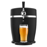 Cecotec Tireuse à Bière BeerFlow 5000. Machine à bière 60W, température de 3-6°C, compatible avec barils pressurisés de 5L, avec poignée, plateau d'égouttage et pieds antidérapants