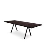 Friends & Founders - Saw Table Solid Wood 2-Parts Smoked 200 x 40 cm - Spisebord - Ida Linea Hildebrand - Brun - Metall/Tre