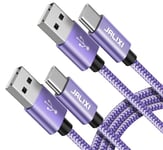 JALIXI USB C Cable 1.8M/6ft, USB to USB C Charger Fast Charging for iPhone 15/16 Pro Plus, Purple