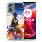 Cokitec Coque Renforcée pour Motorola G24 4G Manga Attaque Titans Soleil