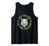 Funny Hog Hunting Let The Dog Do The Talking Tank Top