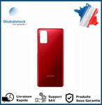 Vitre arrière pour Samsung Galaxy S20 plus rouge LOGO + CE