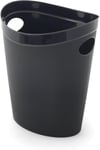 Addis Plastic Waste Paper Bathroom Bedroom Office Trash Bin, Black, 12 ltr