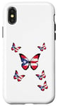 iPhone X/XS Puerto Rico Flag Colours Butterfly Puerto Rico Butterfly Case