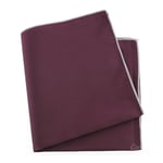 Pochette soie, Melanconia, ourlet Rose crocus - Violet -  FABRIQUE EN ITALIE.