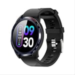 GAKOV Smart Watch, Heart Rate, Blood Pressure, Ip68 Waterproof Bluetooth Watch All black tape