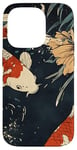 Coque pour iPhone 14 Pro Beauté Koi Fish Pond Japan Zen Garden Vintage Art Lovers