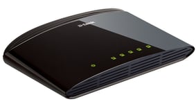 D-LINK – 5x10/100 Mbps kytkin, NWay, uplink, pöytämalli (DES-1005D/E)