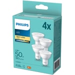 Philips 4-pack LED GU10 4,6W (50W) 380lm