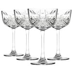 4x 160ml Timeless Nick & Nora Glasses Martini Cocktail Party Drinking Glass Set