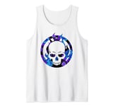 Marvel Ghost Rider Flame Skull Logo Flowers Tank Top