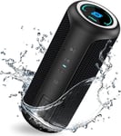 Enceinte Bluetooth, Enceinte Portable, Enceinte Bluetooth Puissante De 40W, Étanches Ipx6, Bluetooth 5.0, 30 Heures De Lecture, Fonction De Banque D'Alimentation, Adaptés Aux Plages, Piscines