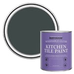 Rust-Oleum Black Water-Resistant Kitchen Tile Paint in Gloss Finish - Black Sand 750ml