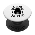 Moto Lover Club Style Moto Stunt Moto PopSockets PopGrip Adhésif