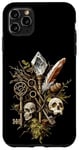 iPhone 11 Pro Max Crystal skull and key motif - Goblincore Case