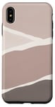 Coque pour iPhone XS Max Pastel Couleur Clair Moka Beige Abstrait Art Formes