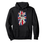 UK Flag Union Jack Gift Patriotic Astronaut Pullover Hoodie