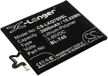 Kompatibelt med LG K51 2020, 3.85V, 3900 mAh