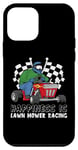 Coque pour iPhone 12 mini Happiness Is Lawn Mower Racing Tondeuse à gazon jardinier